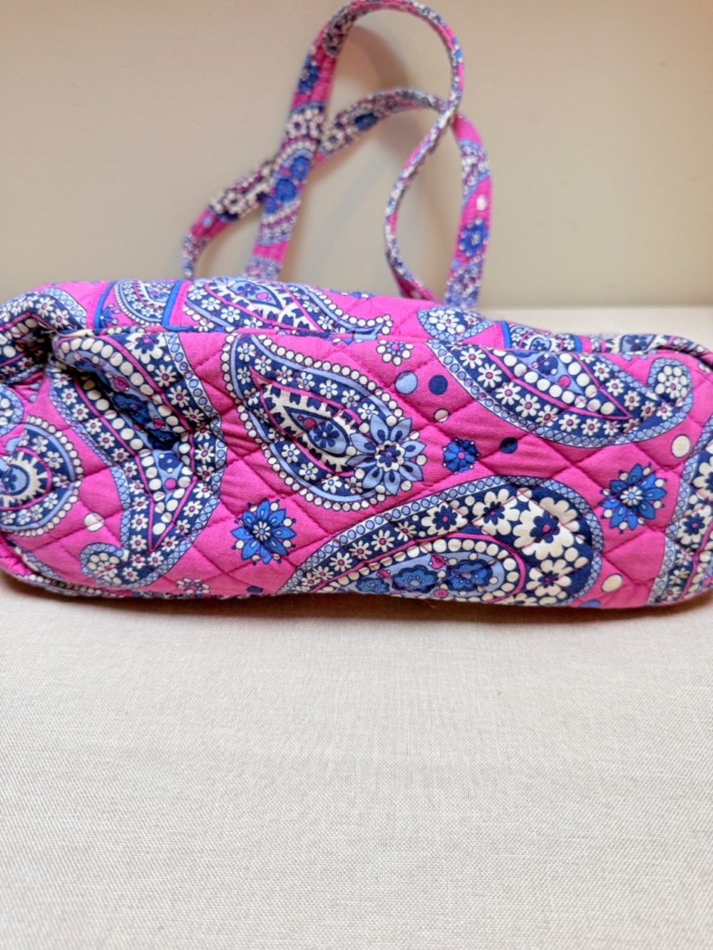 Vera Bradley Boysenberry Purple Paisley Purse Bag Tote 2011 - Picture 4 of 12